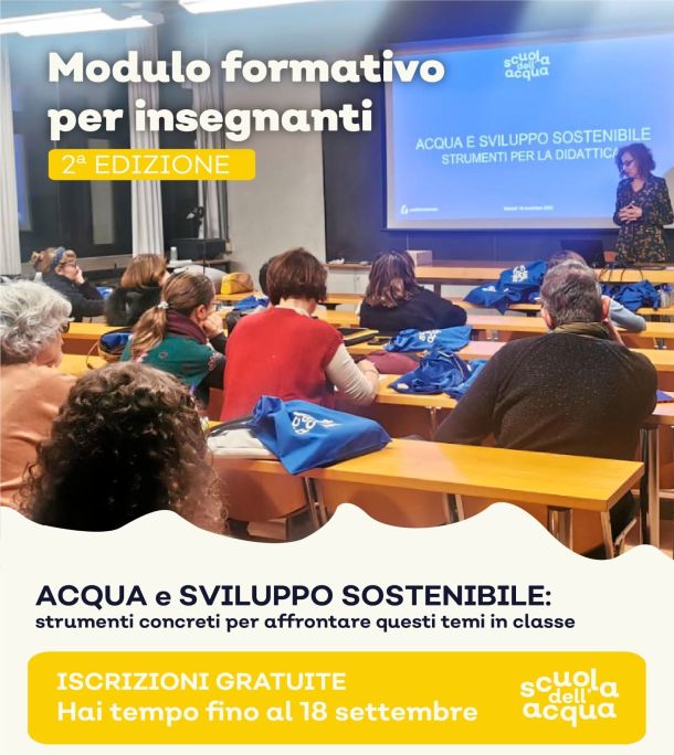 Formazione docento Scuola dell'Acqua 2026
